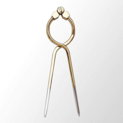 Weems & Plath Kaartpasser 8" Single hand gebogen messing