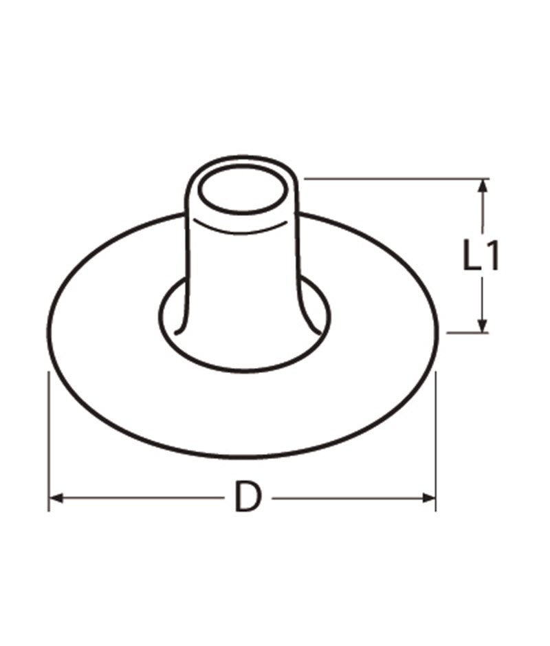 Marinetech 814038614 61 Durable DOT Contra voor doek 14x6,1 (5 stuks)