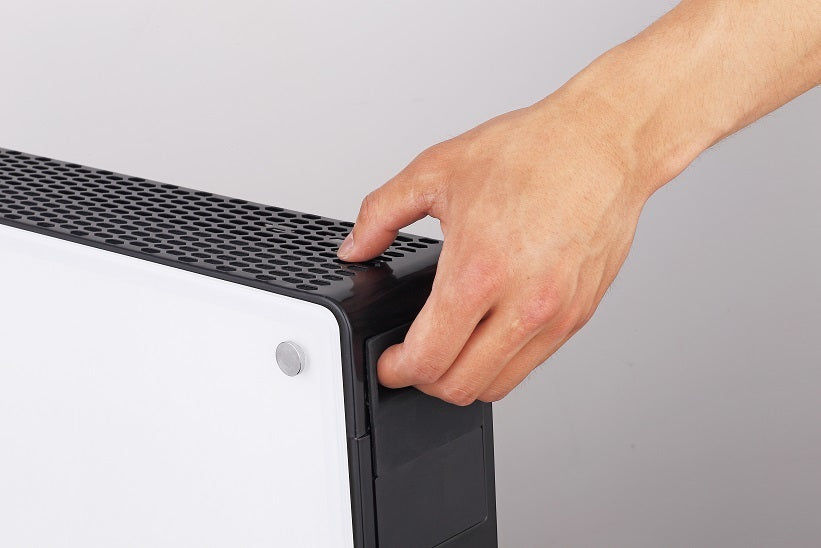 Mill SG2000GLASS draagbare ventitalor convector kachel met LED display