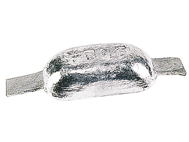 Talamex Magnesium anode 1.8 kg half-ei met strip, 290x90x30 mm