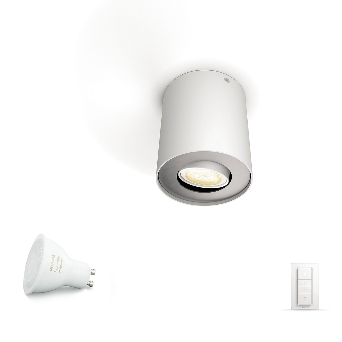 Philips PILLAR HUE single wit met dimmerswitch