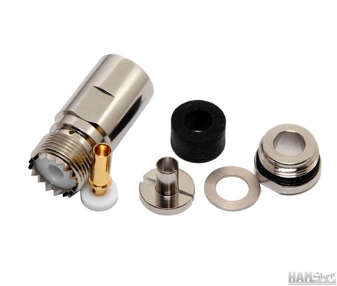 Correct Marine PL-22 TG female 5/6 mm coax plug waterdicht