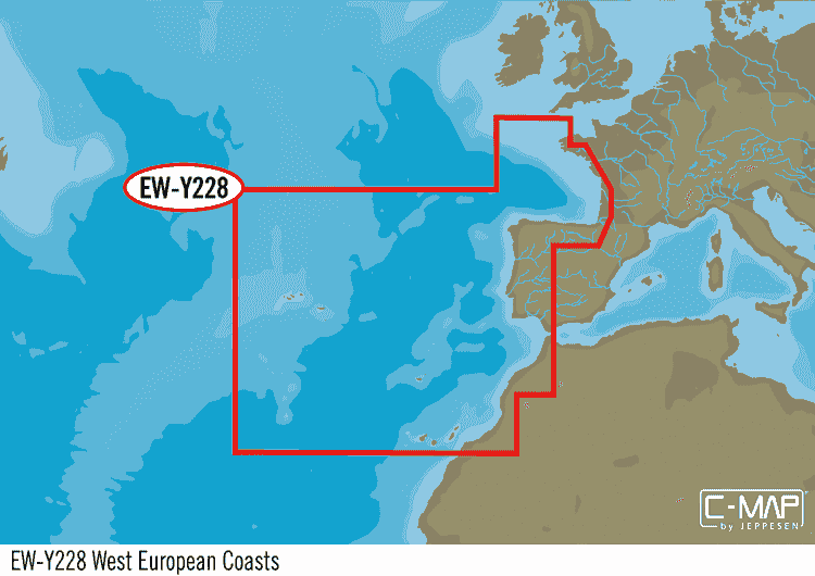 C-Map MAX-N+ EW-Y228 West Europa waterkaart met 60 euro C-Map spring deal voordeel