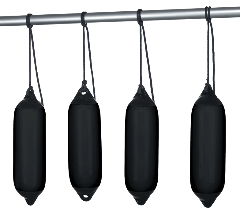 Seilflechter Star 2 Fenderset zwart