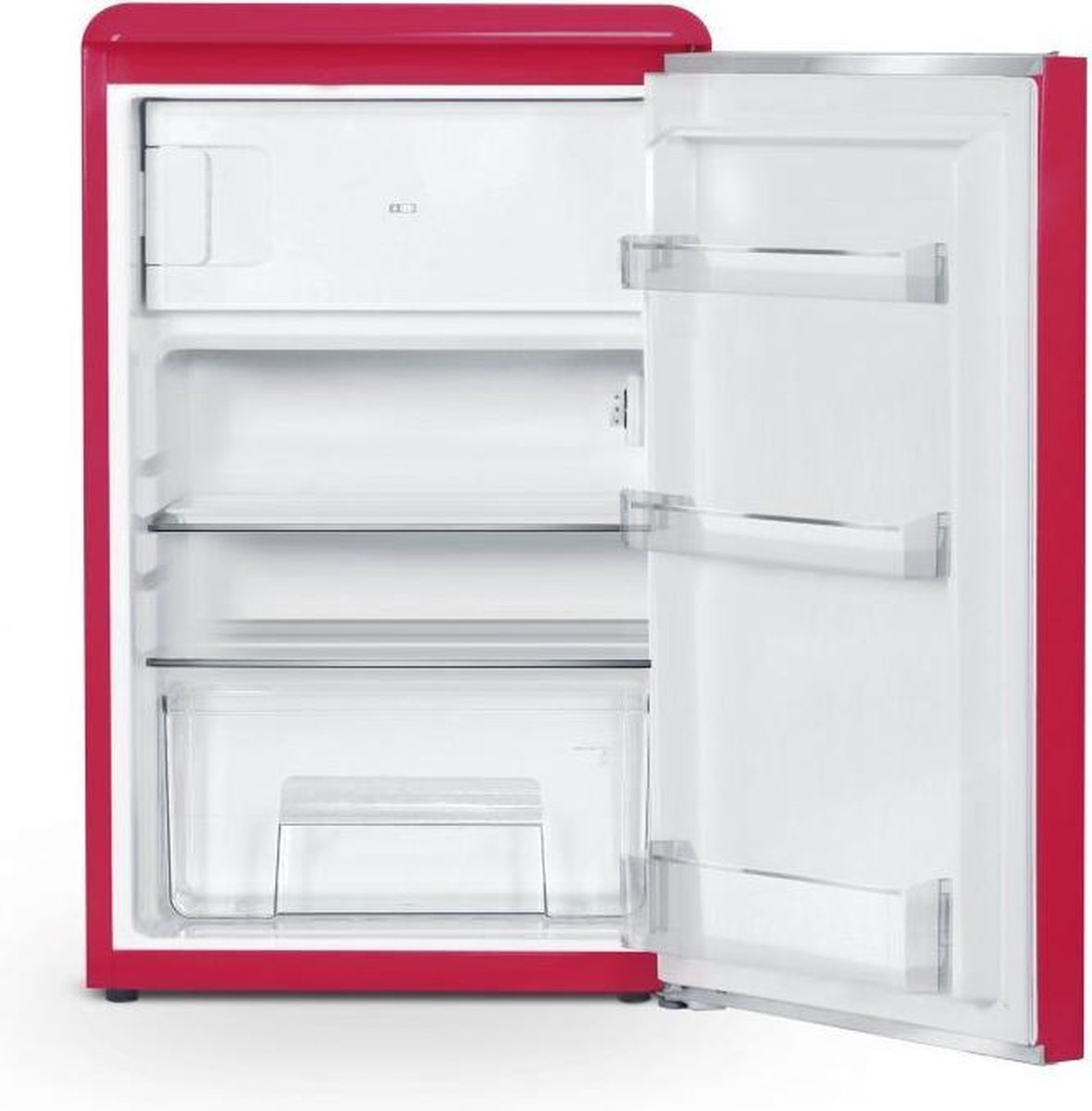 Schneider SCTT115VHAW koel-vriescombinatie met Vintage Look roze (donker)