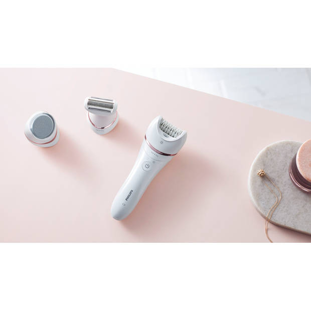 Philips BRE730/10 Epilator droog en nat epileren met extra accessoires