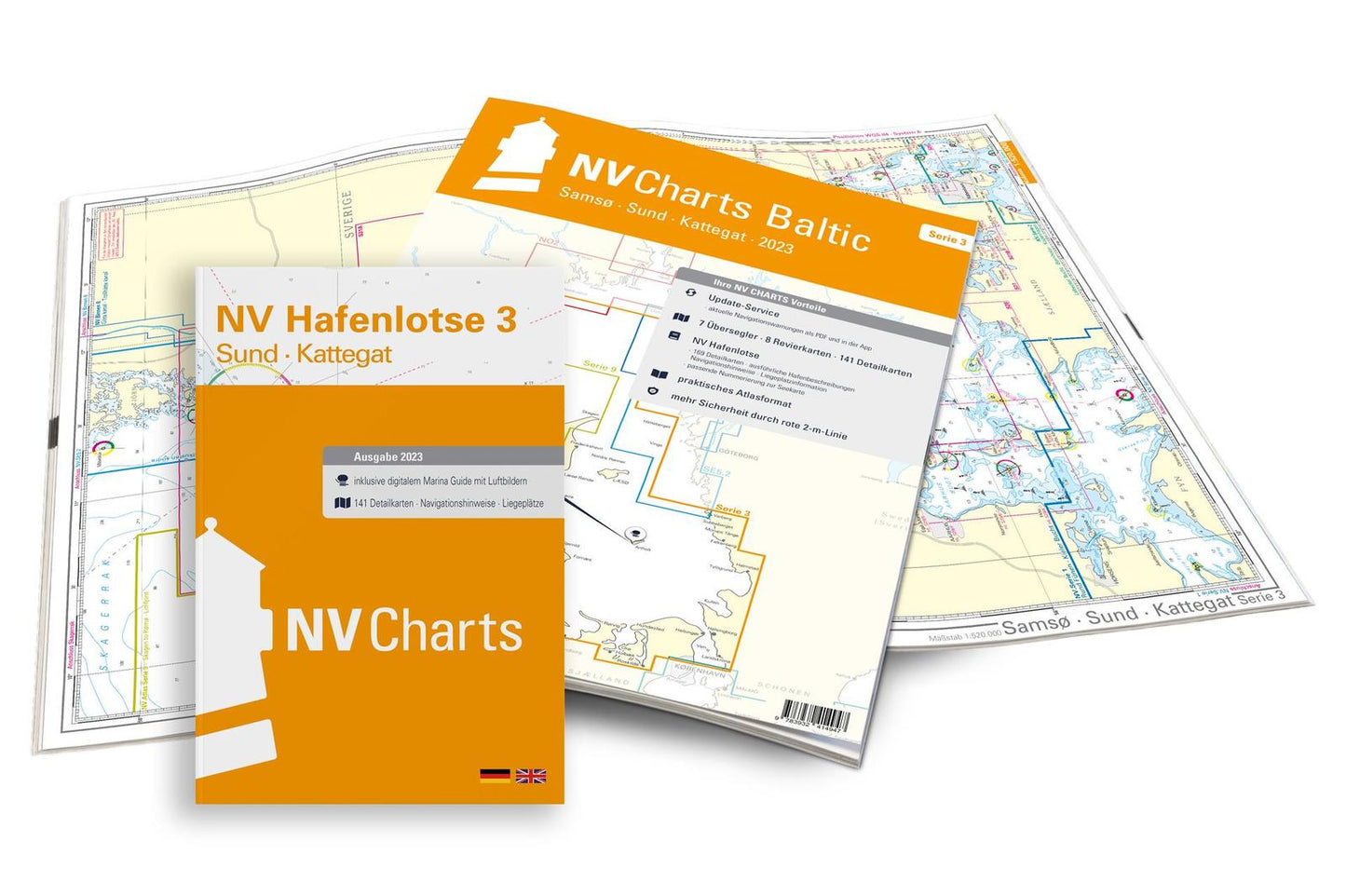 NV Atlas kaartenkoffer Kattegat Serie 1, 2, 3, 5.1, en 5.2