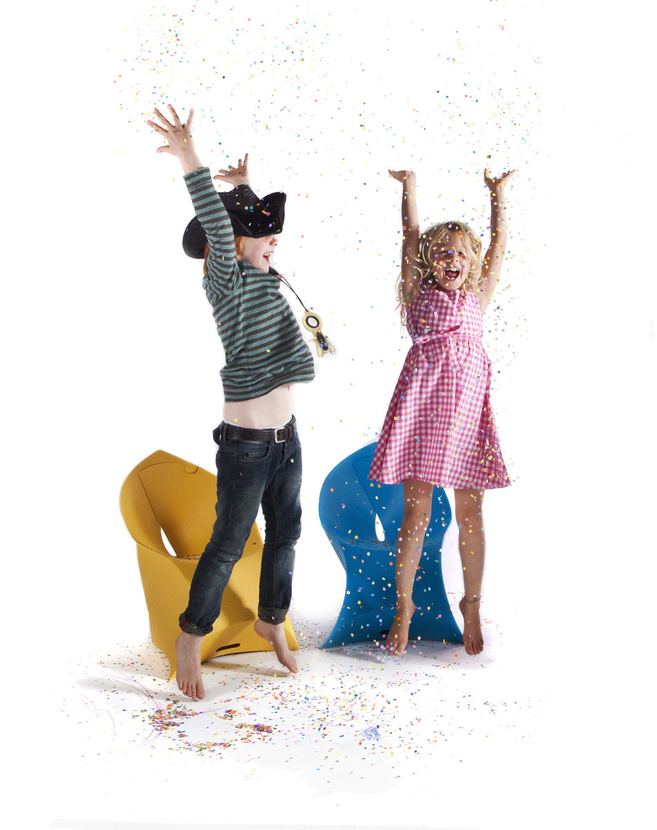 Flux Chair Junior opvouwbare design kinderstoel roze (4 stuks)
