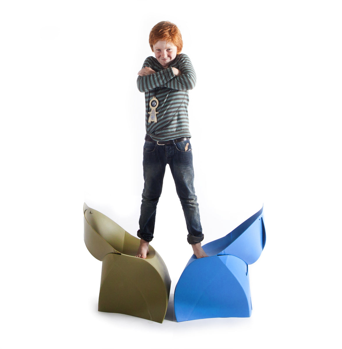 Flux Chair Junior opvouwbare design kinderstoel roze (4 stuks)