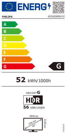 Philips 42OLED809/12 OLED Smart televisie met Ambilight