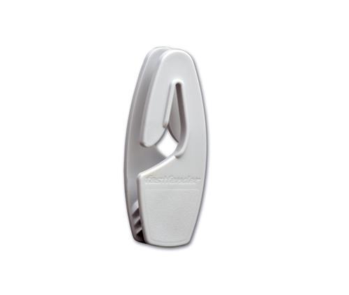 Fastfender Sail wit fenderhaak tot ø 8 mm railing en 6 tot 12 mm lijn (2 stuks)