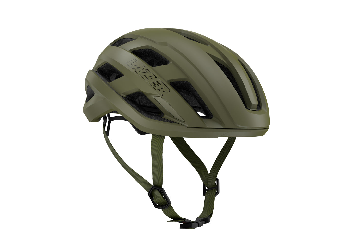 Lazer Strada KinetiCore race fietshelm leger groen