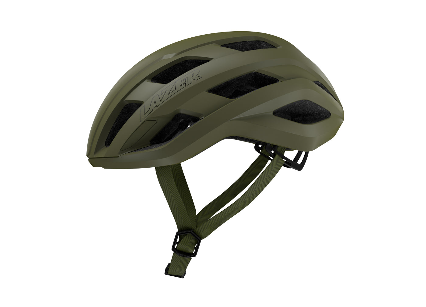 Lazer Strada KinetiCore race fietshelm leger groen