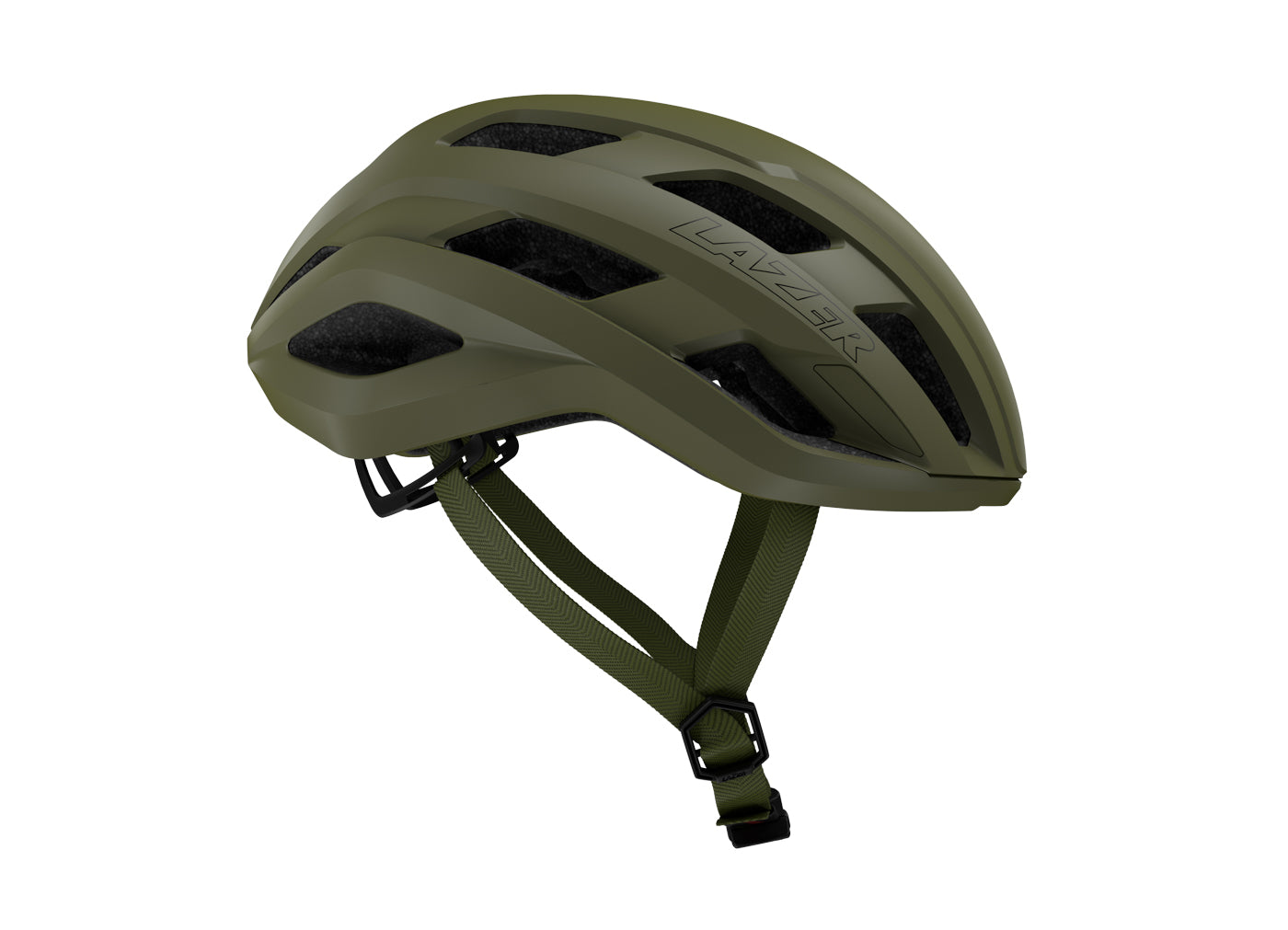Lazer Strada KinetiCore race fietshelm leger groen