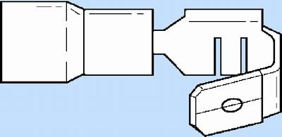 ASA Dubbelklemkabelschoen Vlak + Tab (5 stuks)