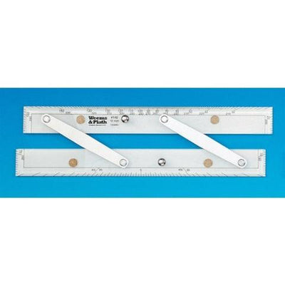 Weems & Plath Parallel Lineaal 12 inch voor platte navigatie