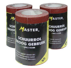 Master Schuurpapier P80 rol 5 meter x 118mm