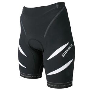 Shimano Premium fietsbroek kort zwart met wit dames