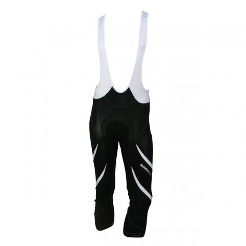 Shimano Premium fietsbroek 3/4 zwart met wit heren