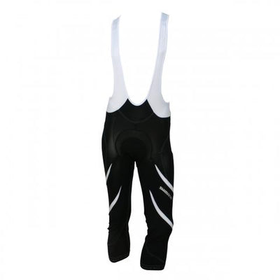 Shimano Premium fietsbroek 3/4 zwart met wit heren