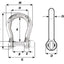 Wichard 1244 Harpsluiting 8 mm zelfborgend RVS
