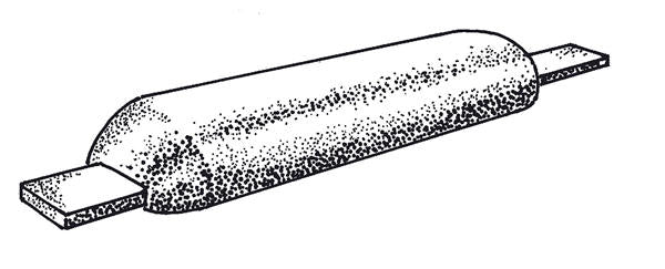 Plastimo Anode 2,2 kg Half-ei met strip 200x70x25 mm