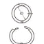 Marinetech Ring Scharnierend 6 mm met Snapsluiting