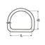 Marinetech D-Ring 3-15 mm Gelast en Gepolijst (2 stuks)
