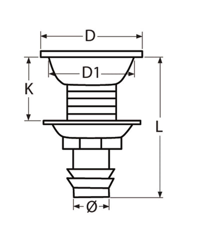 Marinetech Tankontluchter 19mm