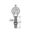 Marinetech 8267410 100 Oogbout met Metrische Draad M10x100
