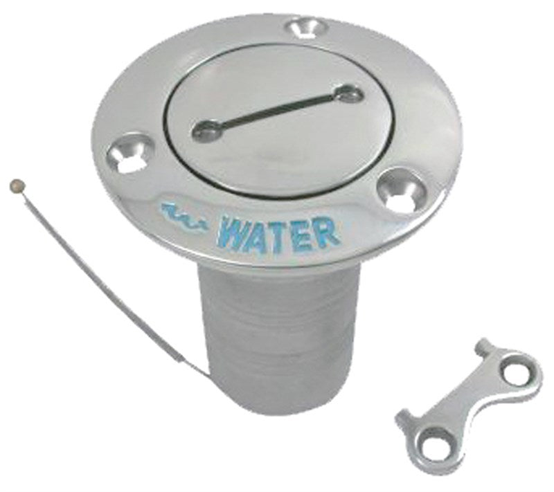 Marinetech Tankvuldop GAS 2" met Ketting-Geborgde Deksel en Sleutel