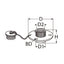 Marinetech Waterinlaat 70 mm RVS A4-316
