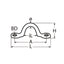 Marinetech Fenderoog A2 ø 4 mm 4x40 mm