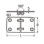Marinetech Tafelbladscharnier 71mm