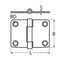 Marinetech Scharnier 49x37 mm