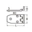 Marinetech Verzetscharnier 70x38 mm afmetingen 68x38x4mm