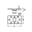 Marinetech Tafelbladscharnier afmetingen l x b x dikte: 70x42x2mm