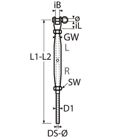 Marinetech Wantspanner M16