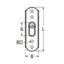 Marinetech 8302405 Ankerplaat T-Terminal 5x88 mm
