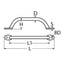 Marinetech Handgreep L=300 mm