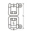 Marinetech 8256406 Dubbele Wartelsluiting 6mm x 66mm BL: 1350kg