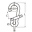 Marinetech 8293411 120 Karabijnhaak met Speciaalsluiting 11x120mm BL: 2.000kg