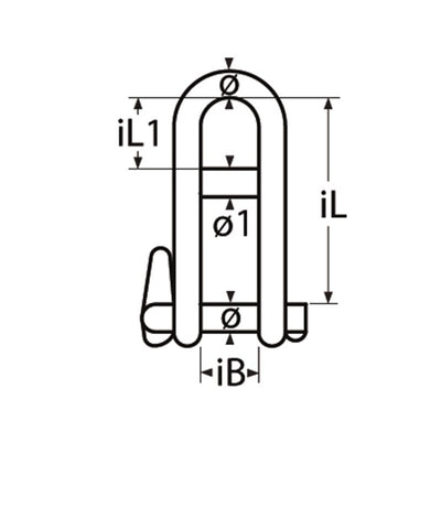 Marinetech 832346 Sleutelsluiting met Brug 6mm BL: 1363kg