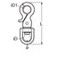 Marinetech 8534416 Snapsluiting met Warteloog 16mm x 65mm