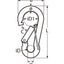 Marinetech 8948410 100 Karabijnhaak met Veiligheidssluiting 10x100 mm BL: 728kg