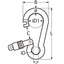 Marinetech 8949406 60 Karabijnhaak met Veersluiting 6x60 mm BL: 417kg