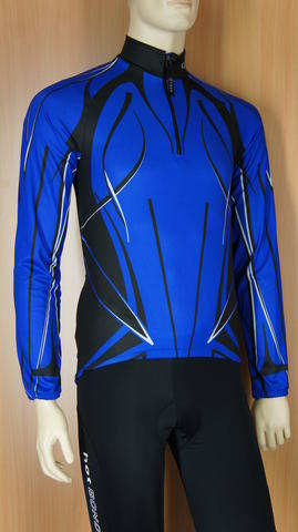 Gonso LUTAGO fietsshirt lange mouwen blauw heren