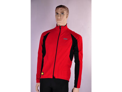Shimano Windflex jacket fiets windjack rood heren