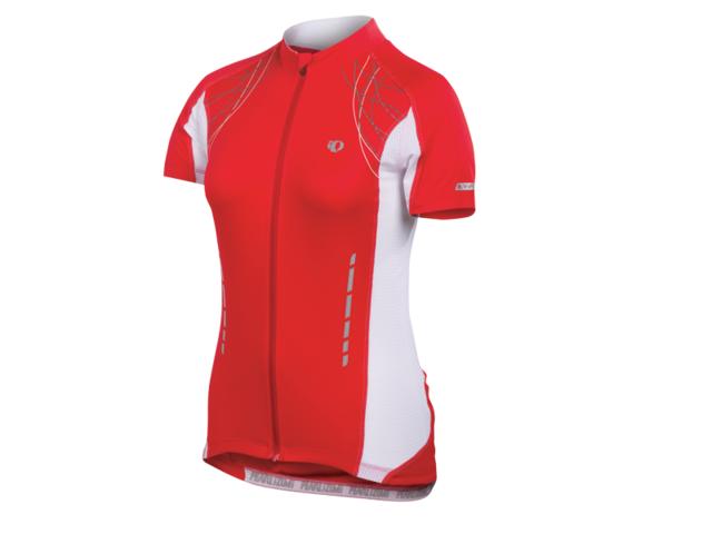 Pearl Izumi ELITE fietsshirt korte mouwen rood dames