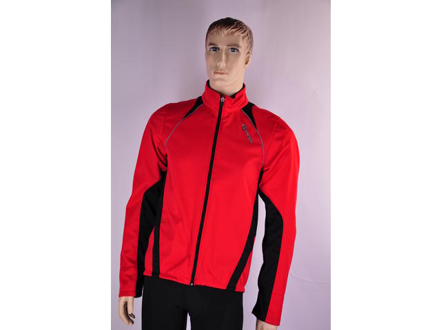 Gonso NEVADA V2 thermo fiets windjack rood met zwart heren